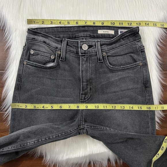 NoEnd Size 25 Gray Philly Farrah Kick Flare Denim Jeans - Picture 4 of 11